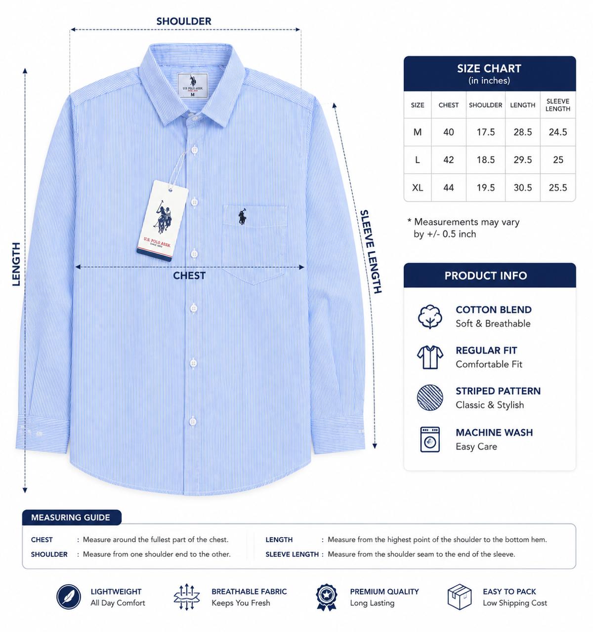 Blue Striped Shirt