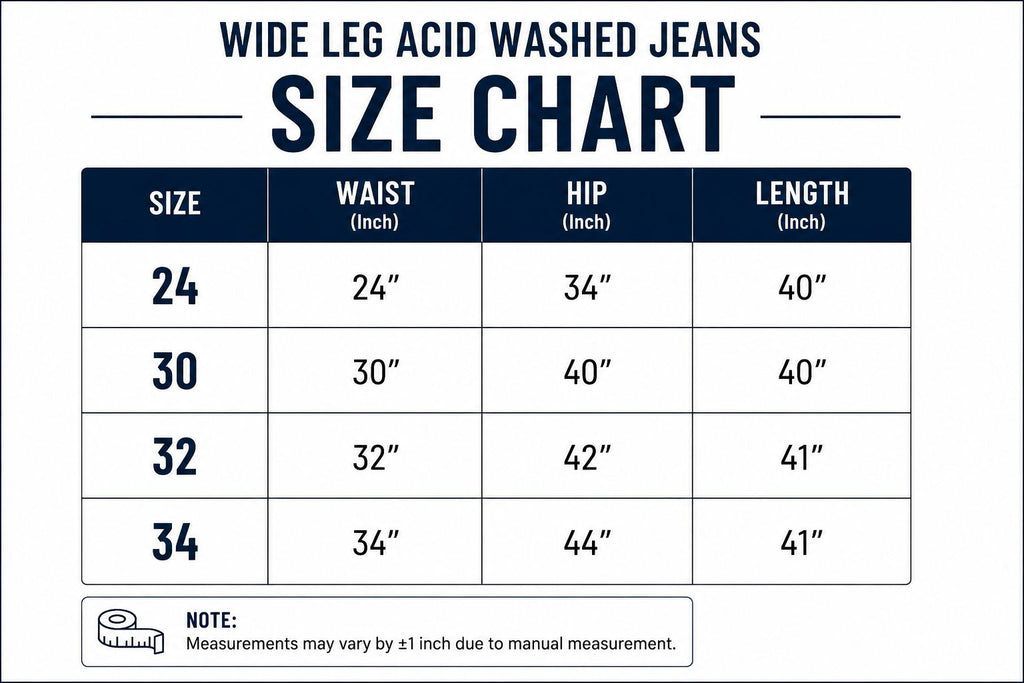 Men’s Vintage Acid Washed Wide Leg Jeans | Baggy Relaxed Fit Denim