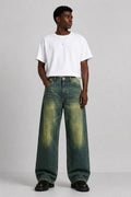 Men’s Vintage Acid Washed Wide Leg Jeans | Baggy Relaxed Fit Denim